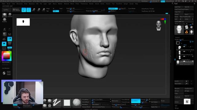 Скульптим голову персонажа под CGI и говорим про подачу себя
