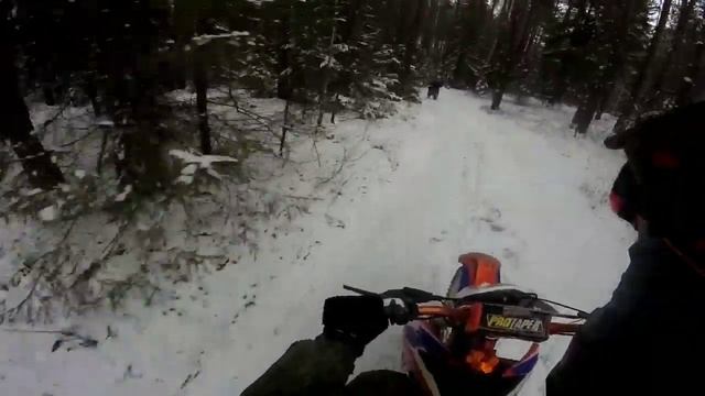 Прохват  на леневский пруд, эндуро клуб 