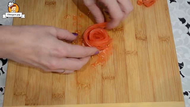 Украшение роза из помидора смотреть онлайн