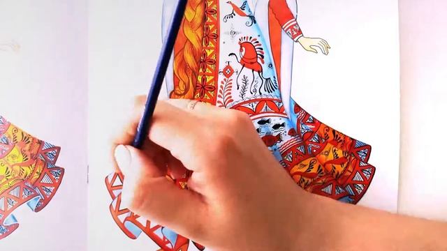 Россиночка. Мезенская роспись. Раскраска. 15 мин. смотреть онлайн