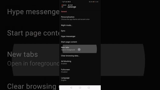 How To Open New Tabs in Foreground on Opera Mini Browser Phone App смотреть онлайн
