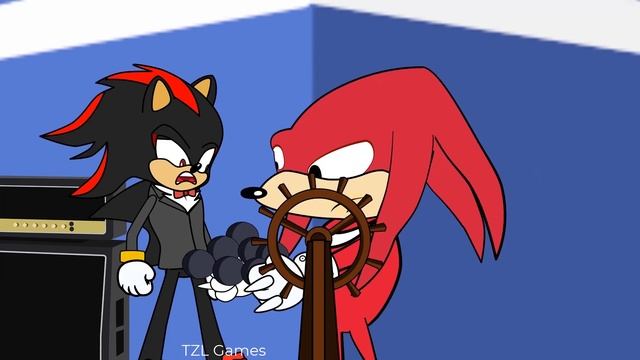 Sonic And Amy vs Shadow The Hedgehog, Knuckles in deserted Island -Tzl Games смотреть онлайн