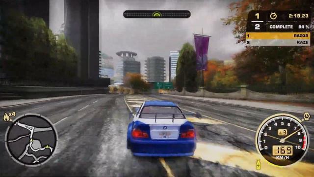NFS Most Wanted '05 - Razor (#1) vs. Kaze (#7) смотреть онлайн