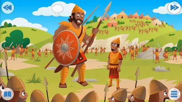 О КАМНЯХ, ПРАЩАХ И ГИГАНТСКИХ ВЕЩАХ. Давид и Голиаф. Новый завет. Мультфильмы для детей смотреть онлайн