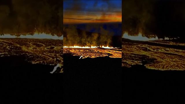 Iceland's Fiery Awakening: Most Intense Volcanic Eruption Since '73 Hits Southern Shores! смотреть онлайн