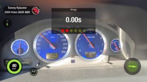 BIG Turbo S60R AWD Sleeper Dragy 100-200km/h 6,13s!!! Garrett G30 770 #Volvo #S60R #AWD #reels
