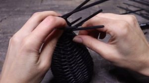 Плетеный Ворон | Плетеная птица | Мастер-класс | Плетение из бумажной лозы