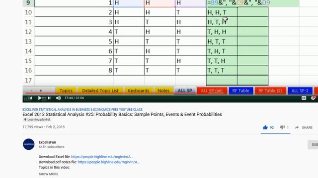 Free YouTube Excel for Statistical Analysis in Business & Economics Course смотреть онлайн