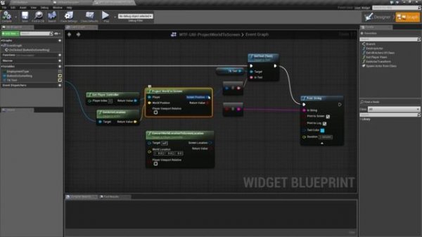 Project World to Screen in Unreal Engine 4