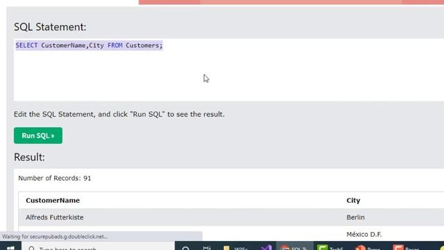 SQL SELECT Statement in Urdu and Hindi Using W3Schools смотреть онлайн