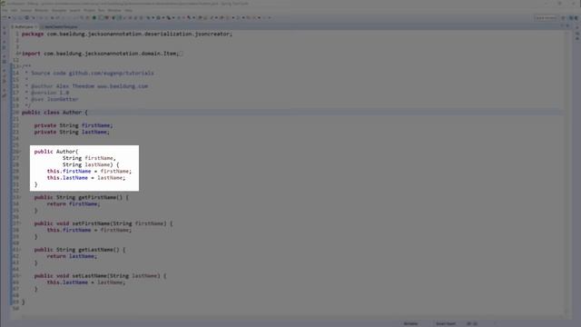 Jackson Deserialization - 4 - @JsonCreator смотреть онлайн