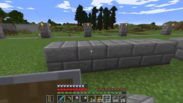 Майнкрафт 1.15. Выживание на максимальной сложности. Часть 12. Строим скотобойню. смотреть онлайн