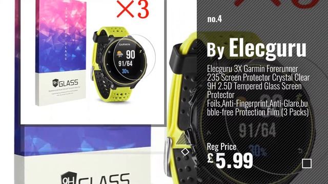 Top 10 Sat Nav Screen Protector Foils [2018]: Garmin Forerunner 235 Screen Protector [6 Pack] смотреть онлайн