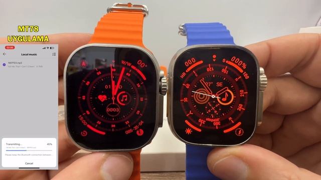 MT78 ULTRA vs HK8 Pro Max AMOLED - ÇAKMA Apple Watch ULTRA Karşılaştırma смотреть онлайн