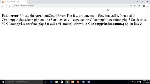 Functions in Php with Arguments смотреть онлайн