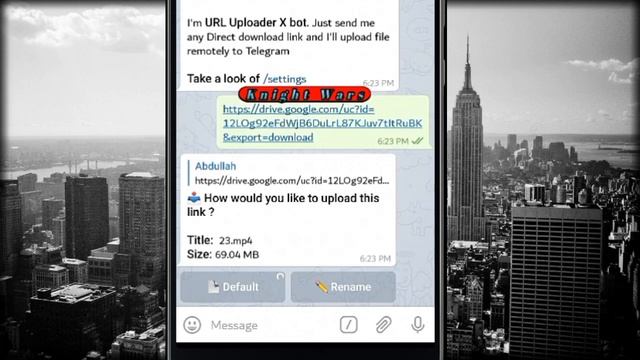 Upload Download Any File Using Telegram | Telegram | Knight Wars смотреть онлайн