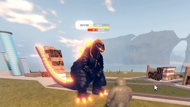 HOW DO PEOPLE REACT WHEN THEY SEE MINILLA? - Roblox Kaiju Universe смотреть онлайн