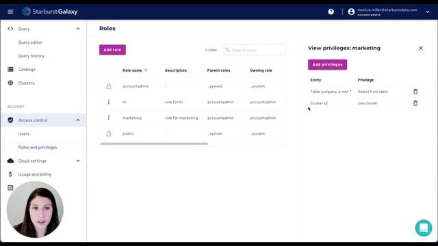Starburst Galaxy Role Based Access Control RBAC Overview смотреть онлайн