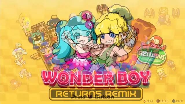 Wonder Boy Returns / Remix - Title Screen смотреть онлайн
