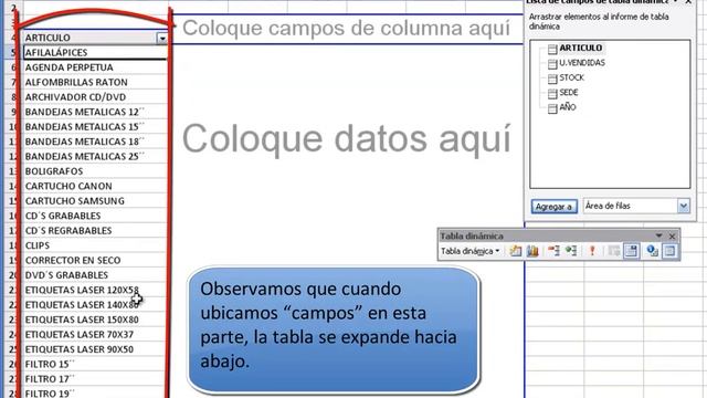 Cómo crear y diseñar una tabla dinámica en Excel 2003. Insertar una tabla dinámica. смотреть онлайн