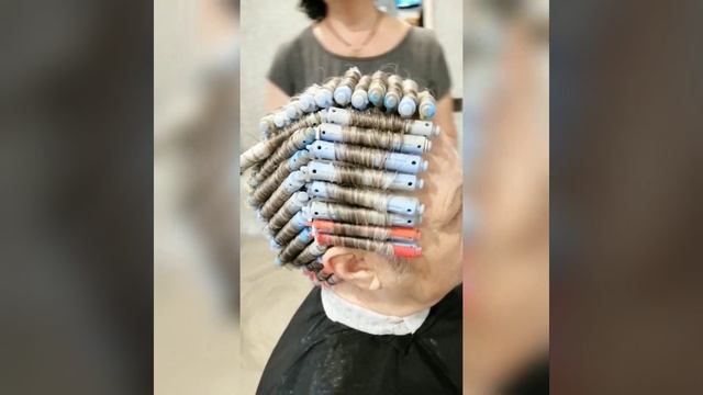 Биозавивка на седые натуральные волосы. смотреть онлайн
