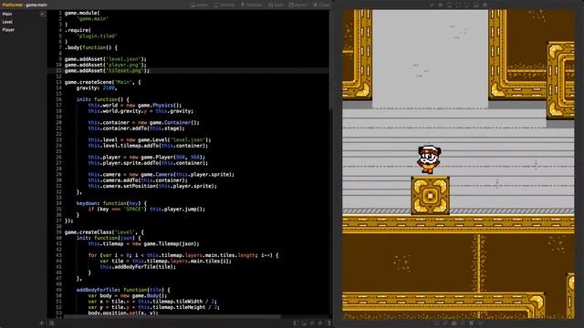 Panda 2 Game template: Platformer смотреть онлайн