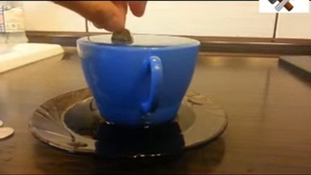 Эксперимент для детей : Поверхностное натяжение / Мениск воды / Выпуклый мениск