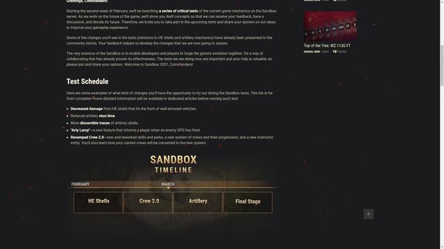 HE Balance, Arty Changes and Crew 2.0 Coming to Sandbox in World of Tanks 2021 смотреть онлайн