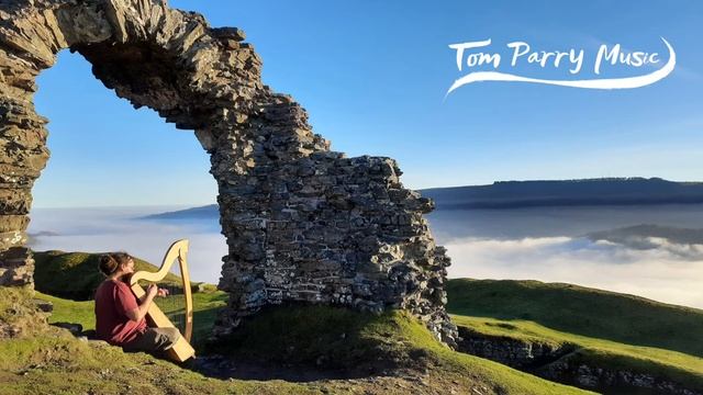 'Myfanwy' - Welsh folk song - on Harp and Clarinet. photo: Harp at Dinas Brân, Llangollen смотреть онлайн