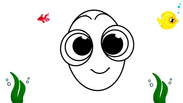 How to draw Baby Dory | Finding Dory | Draw Simple смотреть онлайн