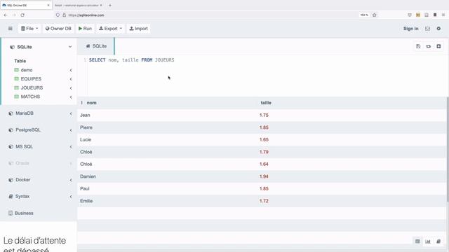 Base de données (Part.1): Initiation SQL & algèbre relationnelle смотреть онлайн