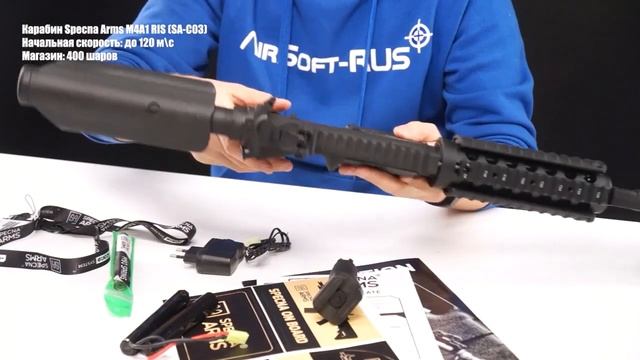 Карабин Specna Arms M4A1 RIS SA C03 смотреть онлайн