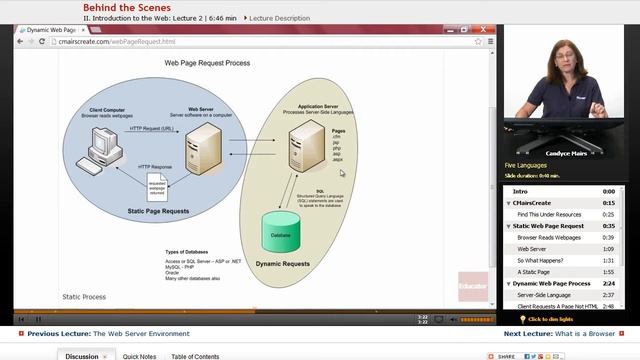 "Behind the Scenes" | Adobe Dreamweaver CC with Educator.com смотреть онлайн