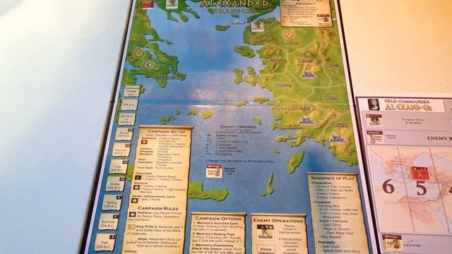 FD Boardgames - Game Setup of Field Commander: Alexander 1st campaign смотреть онлайн