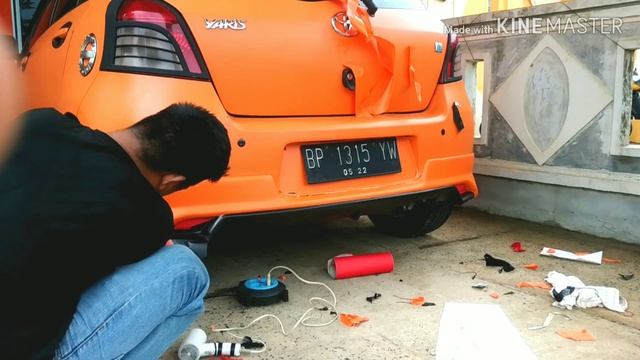 TOYOTA Yaris II Wrapping Sticker - Oracal 651 Oren doff смотреть онлайн