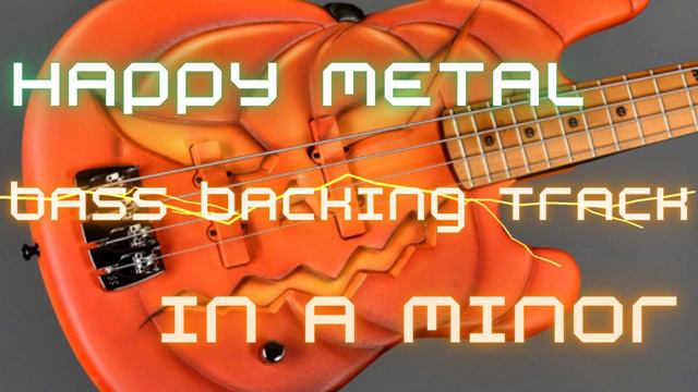 Happy metal Helloween style bass backing track in A minor 180 bpm смотреть онлайн