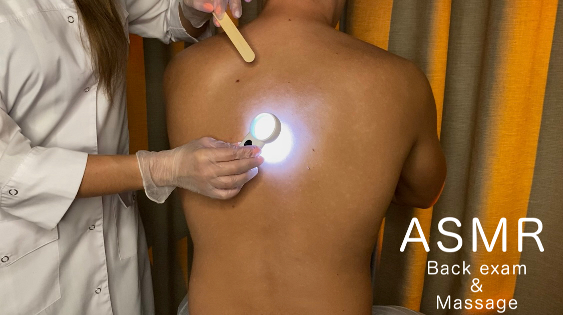 АСМР Детальный осмотр и массаж спины • РАССЛАБЛЕНИЕ И МУРАШКИ! ASMR Real Person Back exam & Massage смотреть онлайн