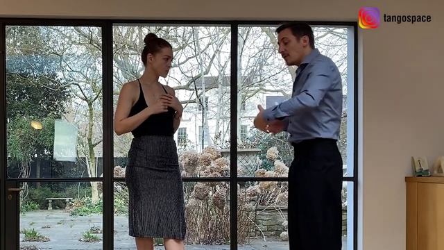 Tango Sacada: A Cool Back Sacada + Walk Combination