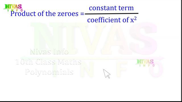 Class - 10 Maths | Part - 20 | Polynomials | Chapter - 3 | Exercise - 3.3 | Q1 - Q4 | Nivas Info смотреть онлайн