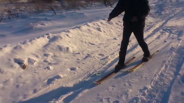 Самодельные суровые охотничьи лыжи! смотреть онлайн
