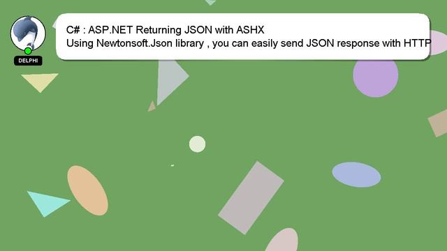 C# : ASP.NET Returning JSON with ASHX смотреть онлайн