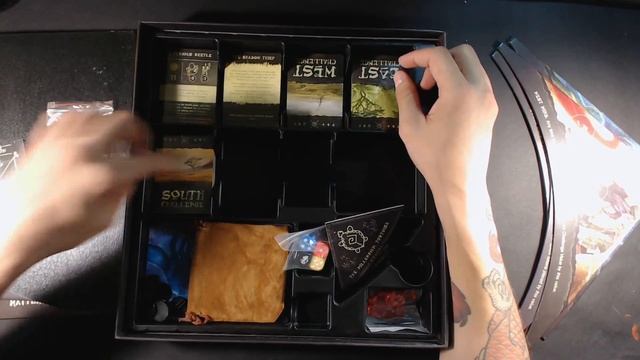 Распаковка настольной игры Darkness Comes Rattling - Wyrd Board Game Unboxing смотреть онлайн