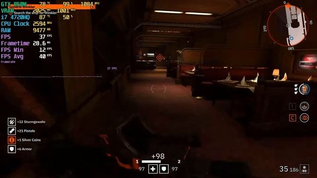 Wolfenstein: Youngblood - GTX 850M Low Spec PC FPS Test смотреть онлайн