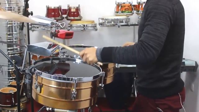 TIMBAL LP TITO PUENTE BRONZE CON PARCHES REMO EBONY AMBASSADOR PRUEBA DE SONIDO смотреть онлайн
