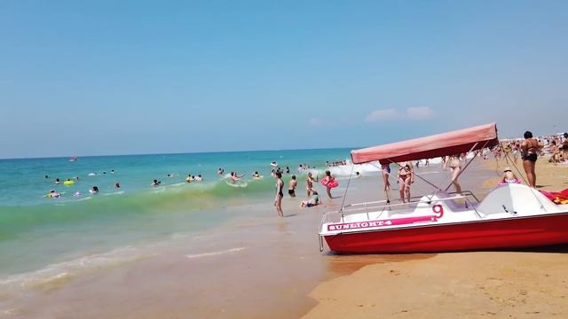Лучшие пляжи Анапы! Райский отдых, чистое море. Станица Благовещенская. смотреть онлайн