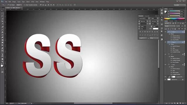 Paper Cut-Out 3D text Effect in Photoshop | Sketch Station смотреть онлайн