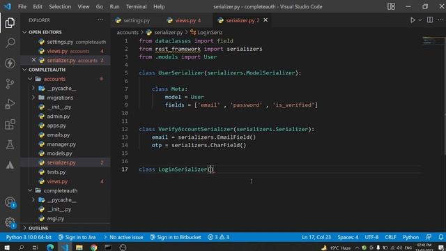 Complete JWT authentication in 12 mins Django Rest framework | JWT DJANGO REST FRAMEWORK смотреть онлайн