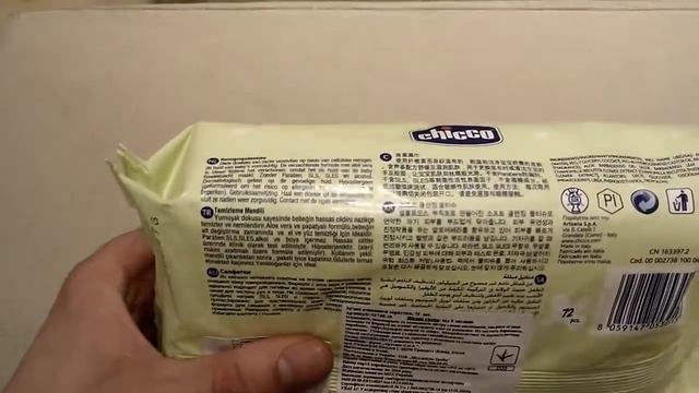 Обзор Chicco. Салфетки мягкие, 72 шт.