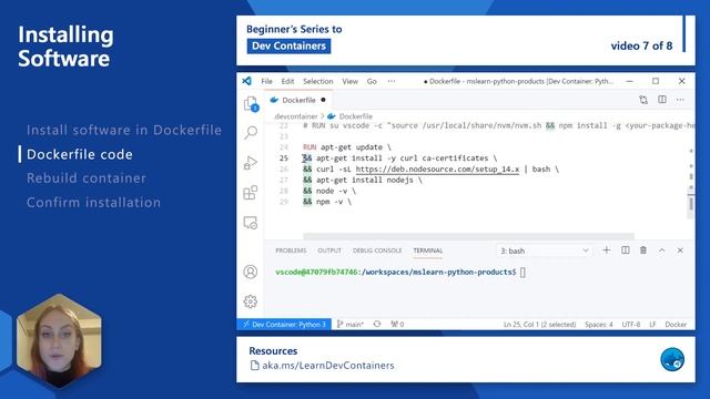 Installing software [7 of 8] | Beginner's Series to: Dev Containers смотреть онлайн