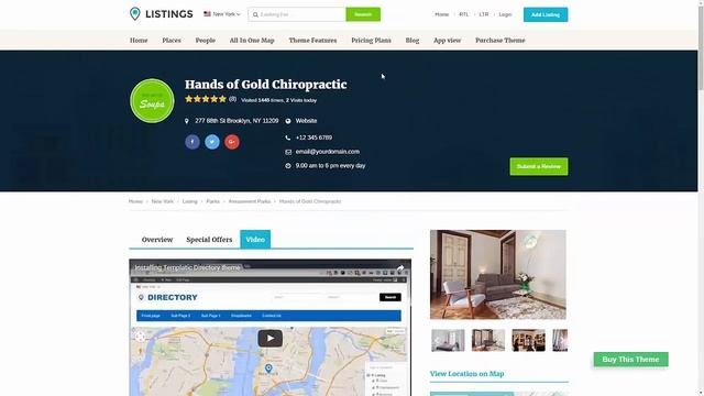 Listings WordPress Directory Theme By Templatic смотреть онлайн